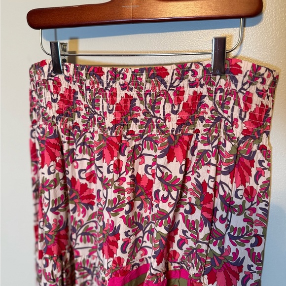 NWT BTFBM Floral High-Low Skirt with Ruffled hem Sz XL - Picture 6 of 11